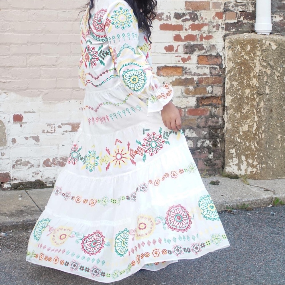 Zara Embroidered Dress